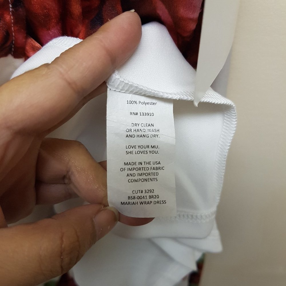 Show Me Your Mumu Mariah wrap dress red roses - Picture 7 of 7